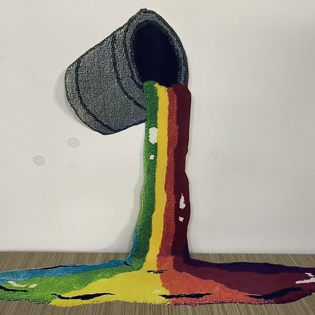 Rainbow 3D Creative Carpet Wall Hanging Decor Floor