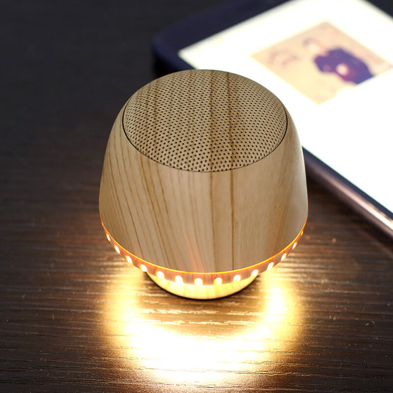 Portable Mushroom Small Audio TWS Pair Box LED