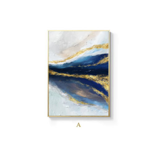 Abstract Canvas Painting Contemporary Art Poster Modern Home