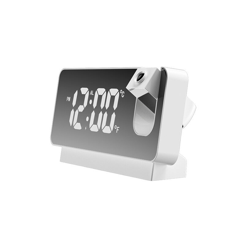 New 3D Projection Alarm Clock LED Mirror Display