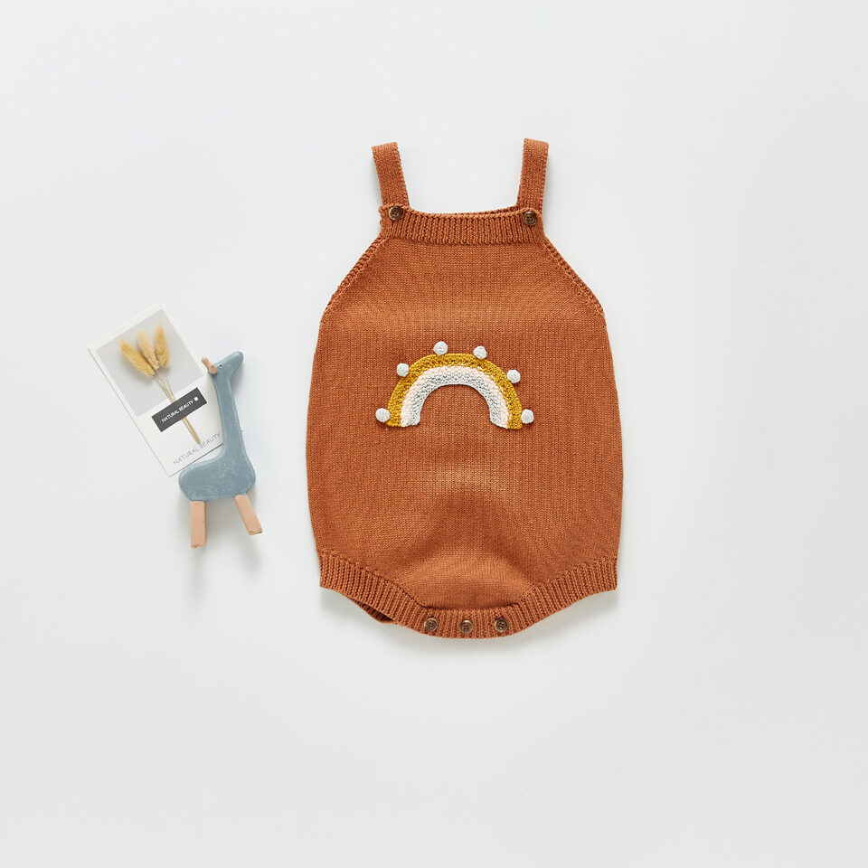 New Baby Girl Knitted Strap Jumper