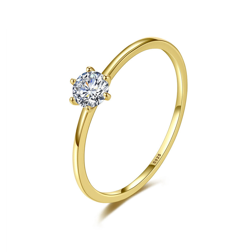 S925 Silver Wind Star Ring Set With Zircon