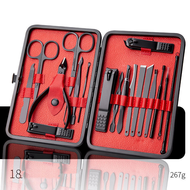 Professional Scissors Nail Clippers Set Ear Spoon Dead