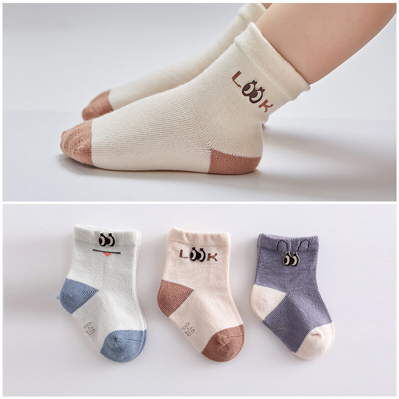 Cartoon Accessories Baby Socks Boneless Cotton