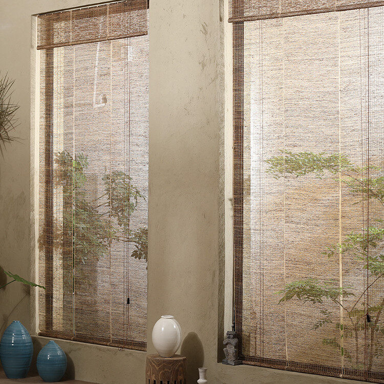 Summer Cloth Ramie Japanese Curtain Tea Room Retro