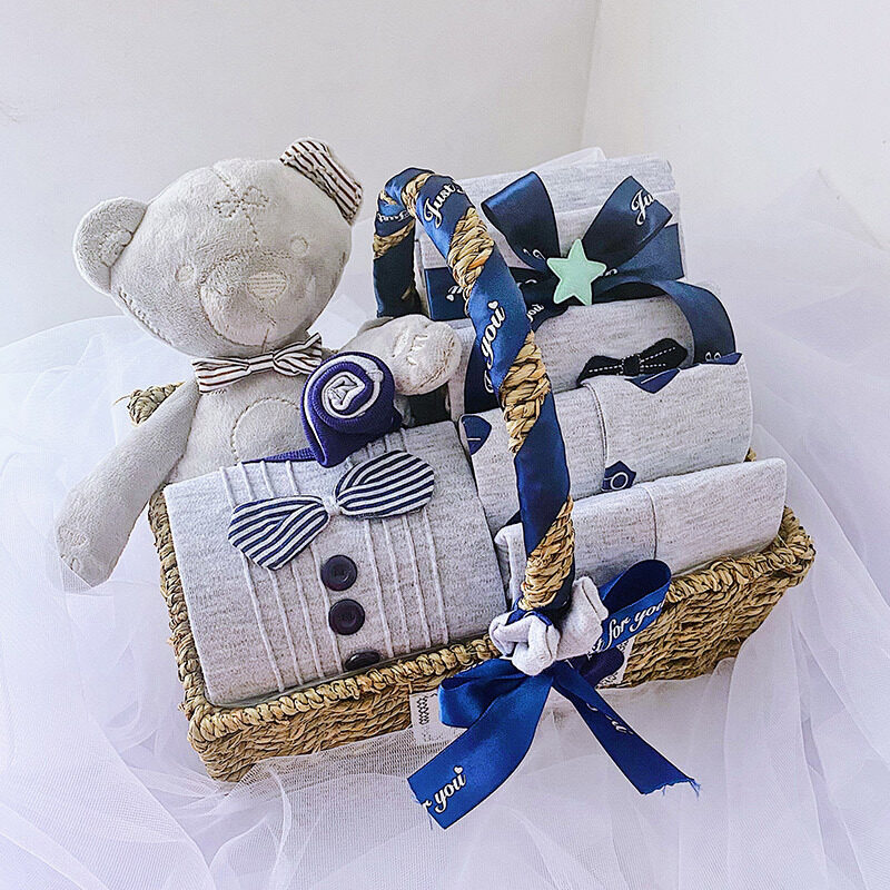 Newborn Boy Baby Clothes Set Gift Box Autumn