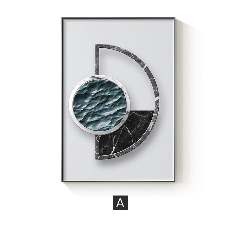 Abstract Geometric Canvas Painting Picture Home Decor Wall