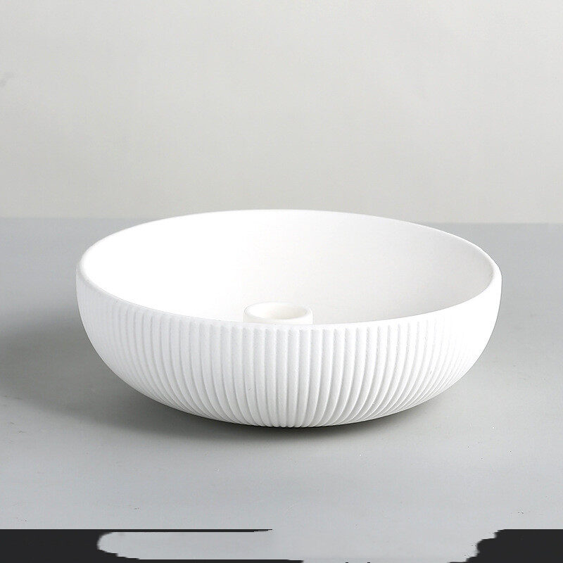 Simple Ceramic Candle Tray Holder Utensils