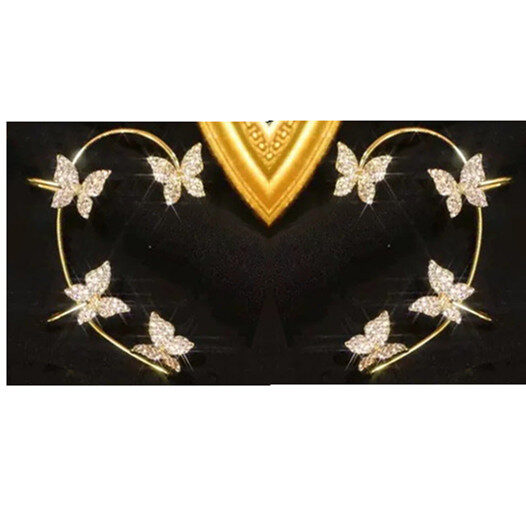 Fashion Earring Butterfly Ear Clip And Hook Jewelry