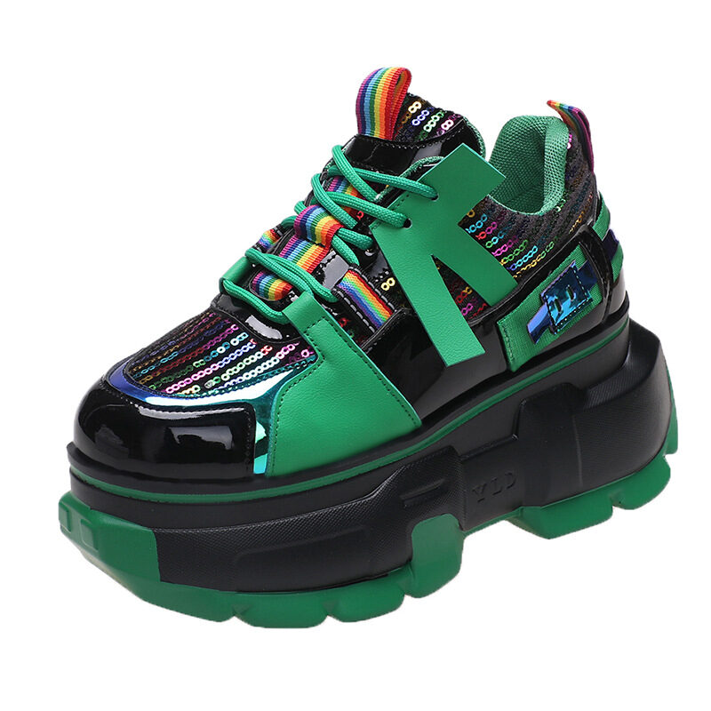 Daddy's Shoes Fashion Single Trendy Lace Up Women