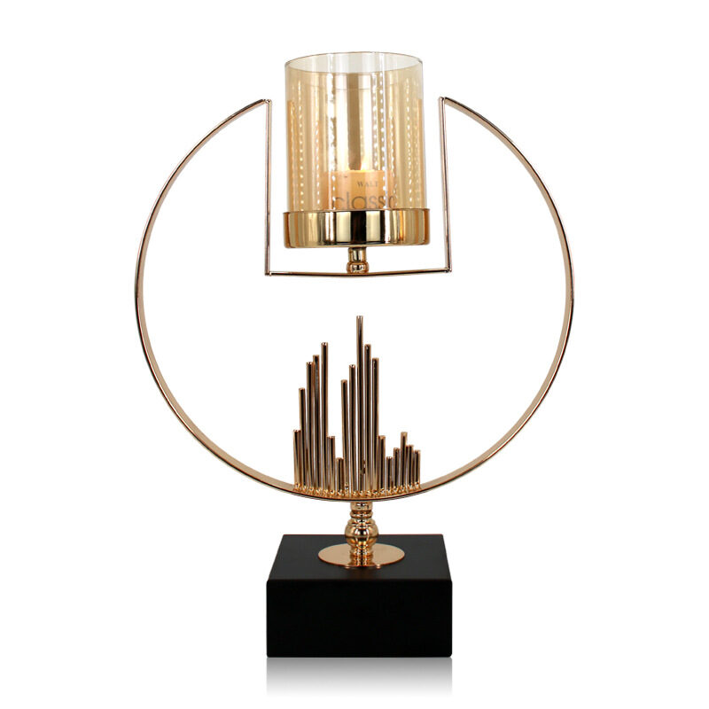 Metal Light Luxury Candle Decoration Nordic Retro Holder