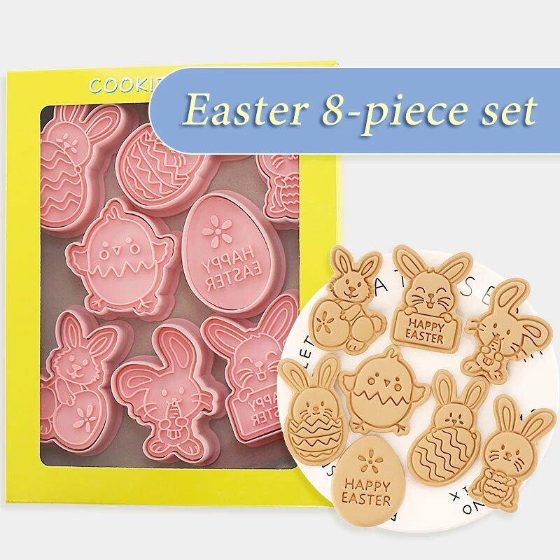Easter Cookie Mold Cartoon Bunny Egg Press
