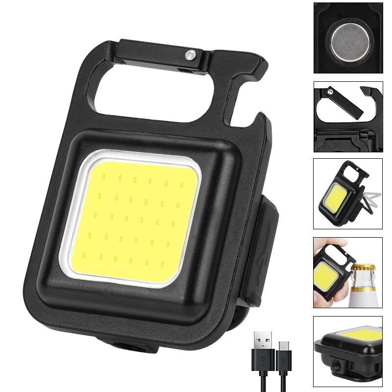 Outdoor USB Mini Alloy Keychain Light Home Emergency