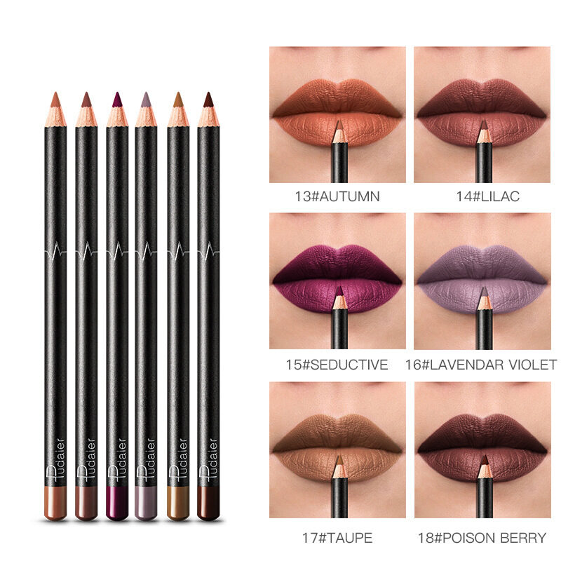 36 Color Lip Liner Waterproof Non-smudge Nude