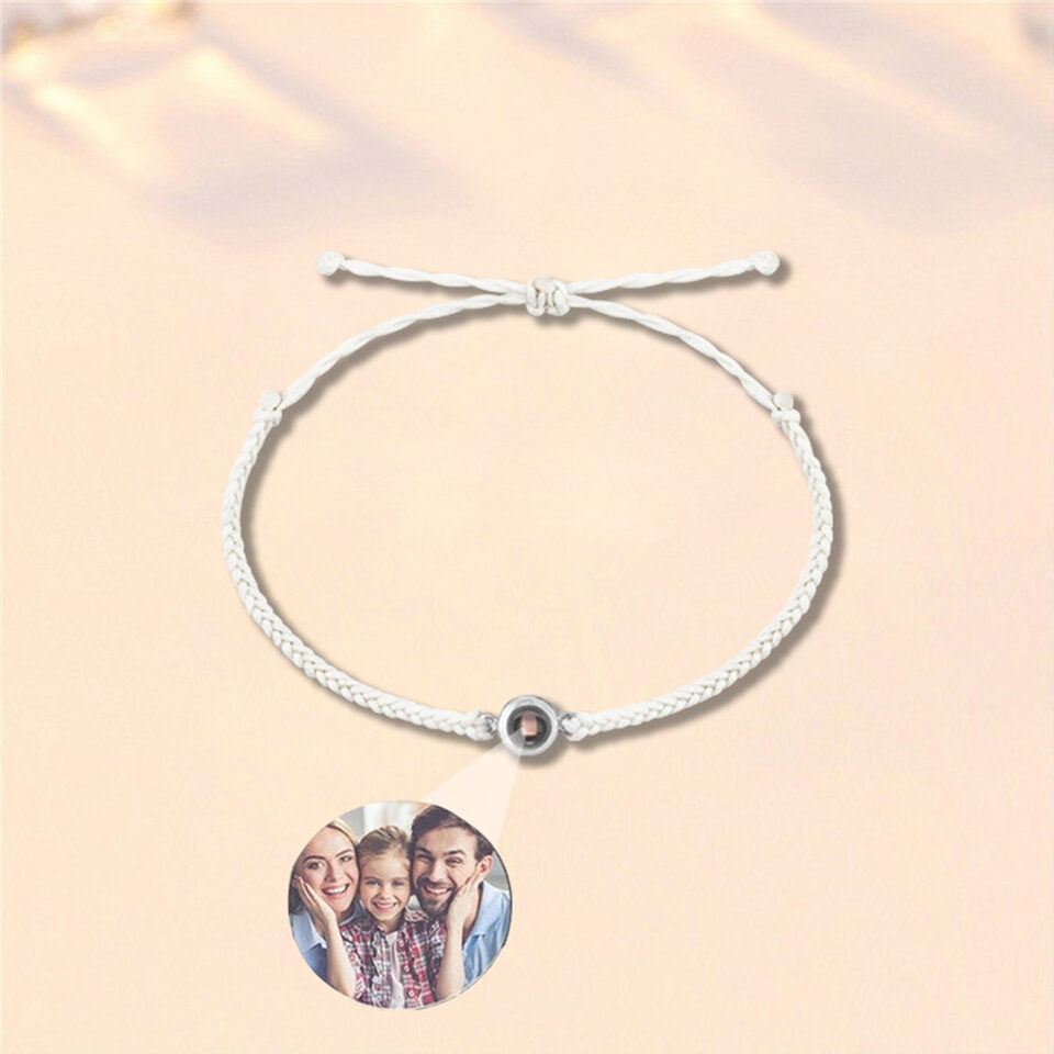 Creative Color Photo Projection Bracelet Hand Woven Lovers