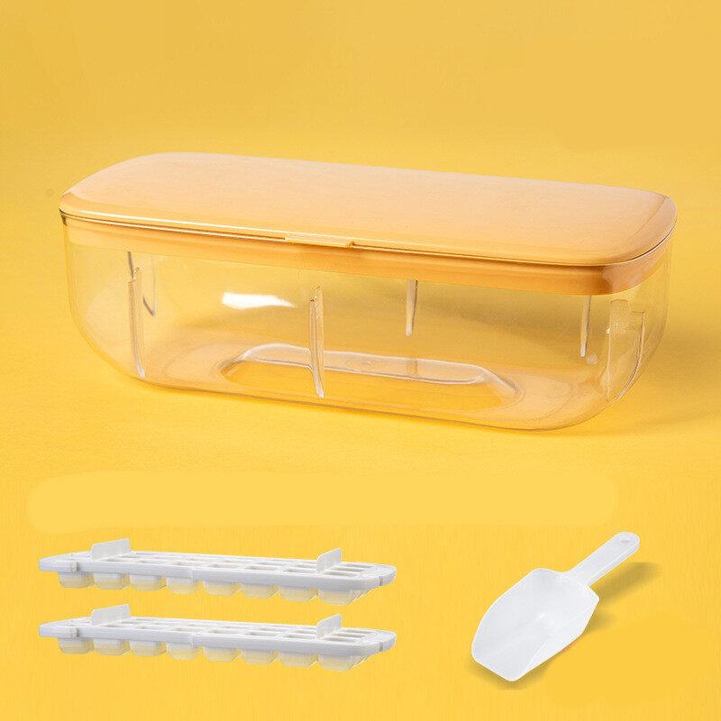 Ice Cube Tray With Storage Box Quick Demould