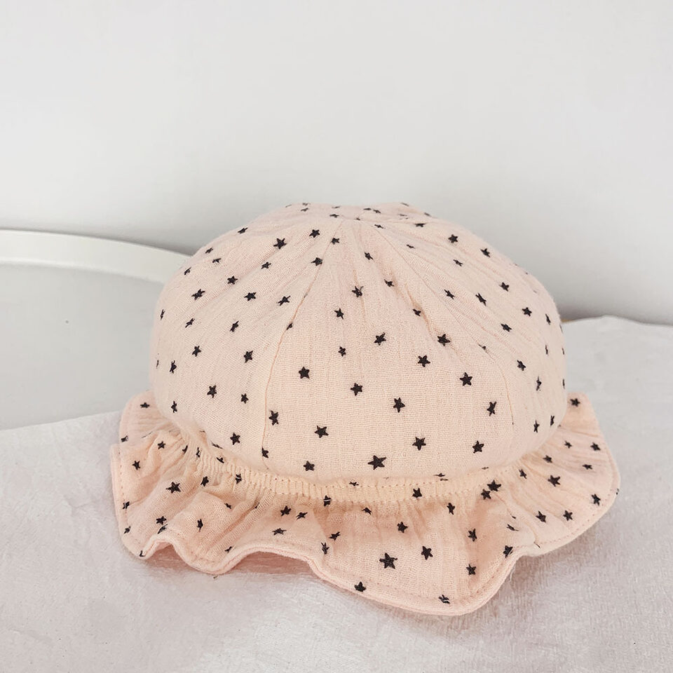 Baby Fisherman Double Polka Dot Sun Hat