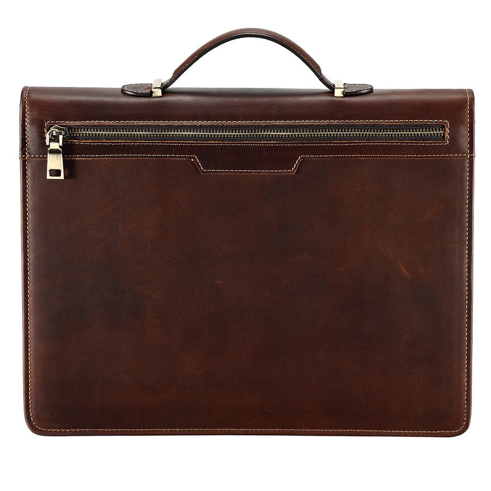 Crazy Horse Leather 13.3 Inch Laptop Bag Vintage