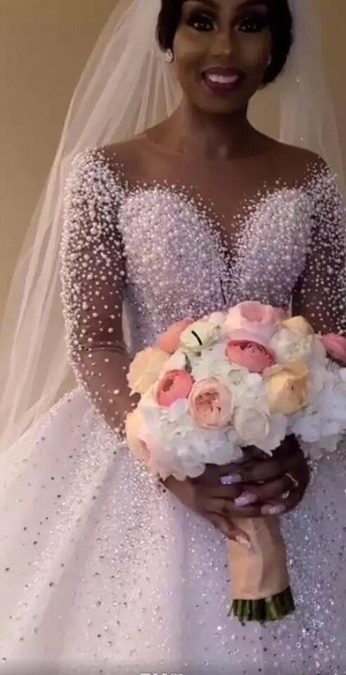 Ball Gown Wedding Dress Long Sleeves Bridal