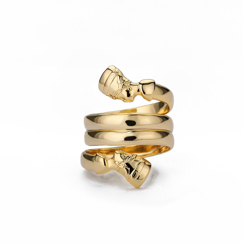 Indian Double Layered Rings Couple