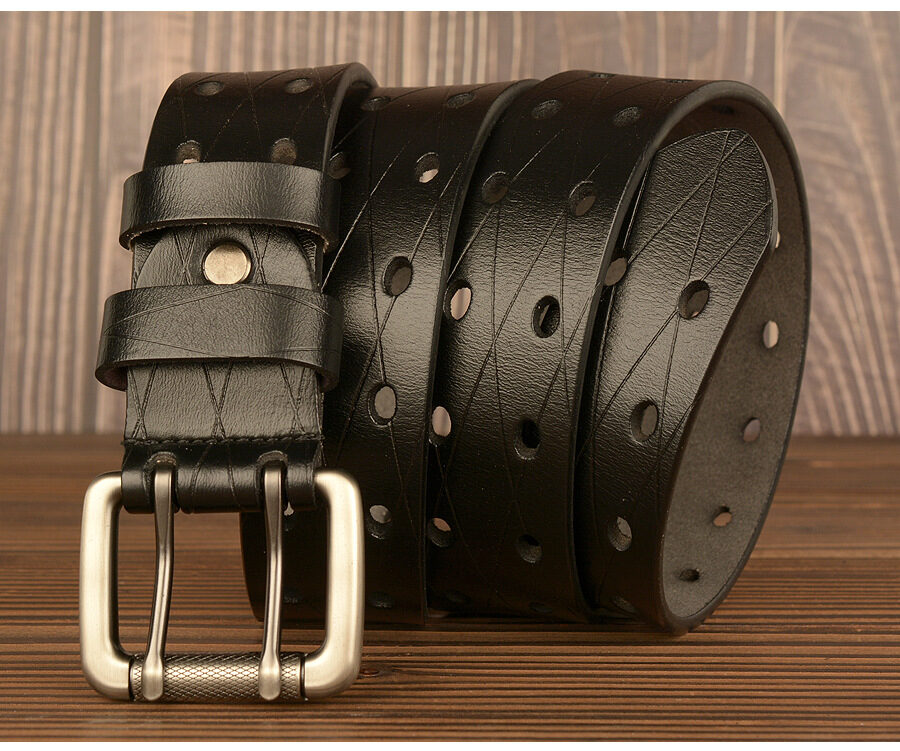 Men's Belt Leather Personality Casual Jeans