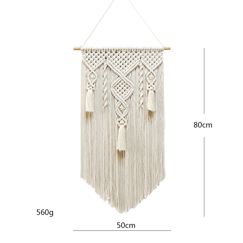 Nordic Wind Cotton Rope Woven Tapestry Home Decor