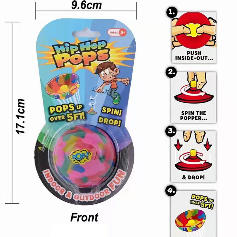 Children Toys Camouflage Bounce Rubber Popping Bowls Novelty