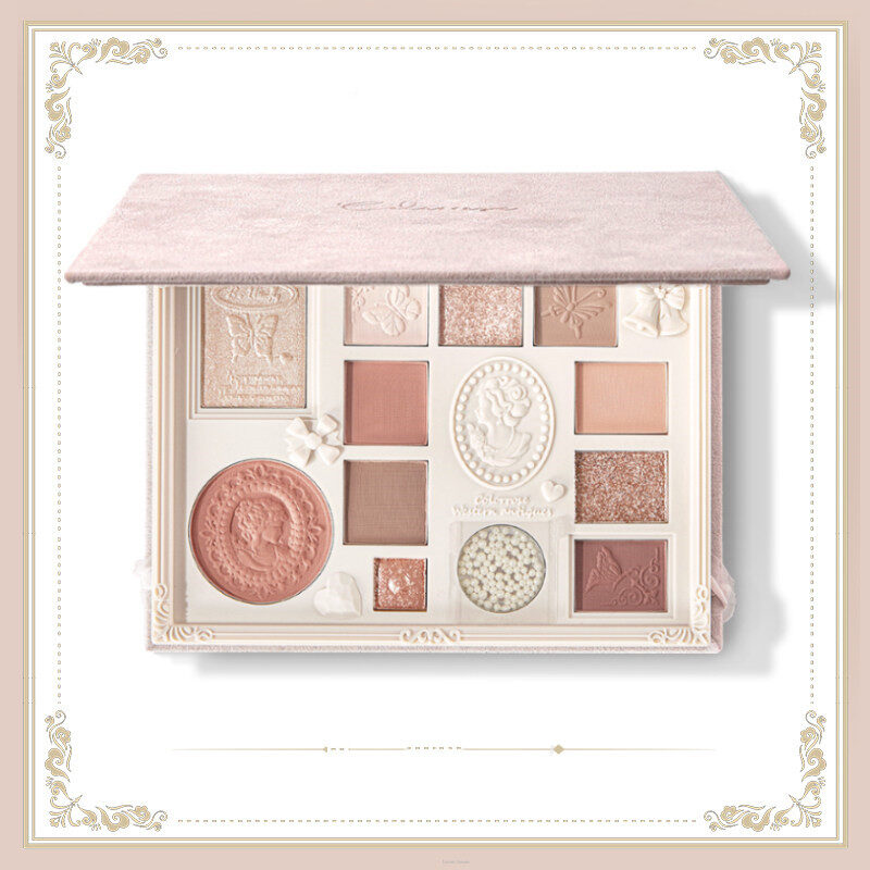 Embossed Eyeshadow Palette Blush Highlighter All-in-one
