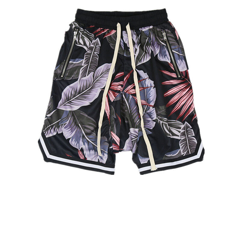 Hip Hop Man Bieber Hawaiian Style Beach Pants