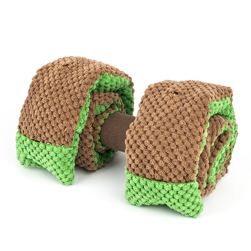 Puzzle Plush Dumbbell Snuffle Toys Interactive Puppy Dog