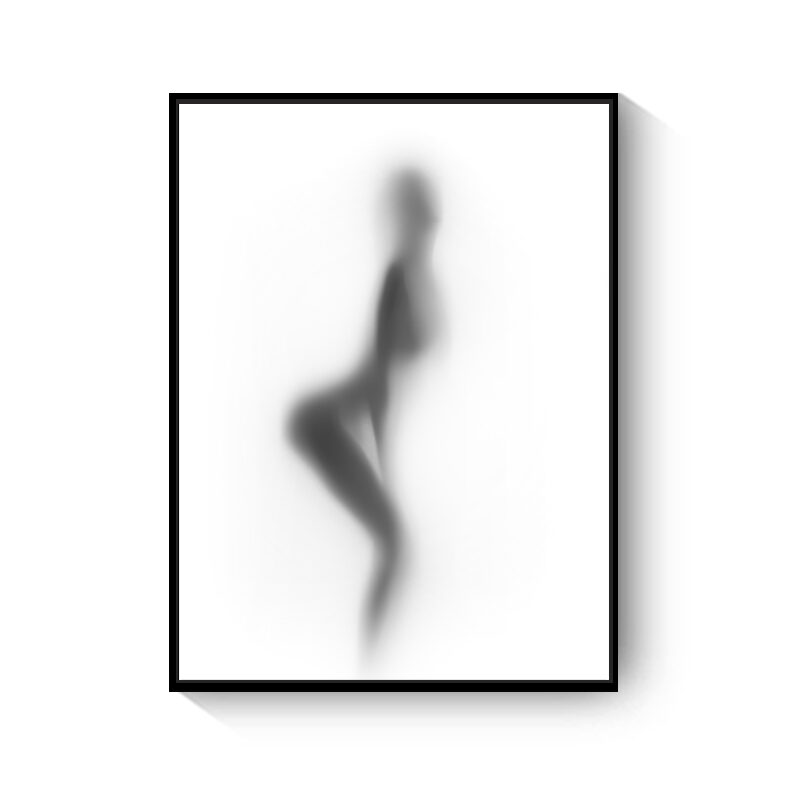 Black And White Abstract Wall Art Canvas Painting