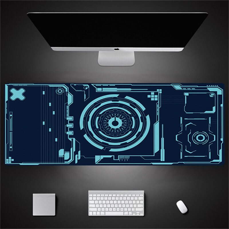 Industrial Style Tech Oversized Seam Keyboard Mouse Desk