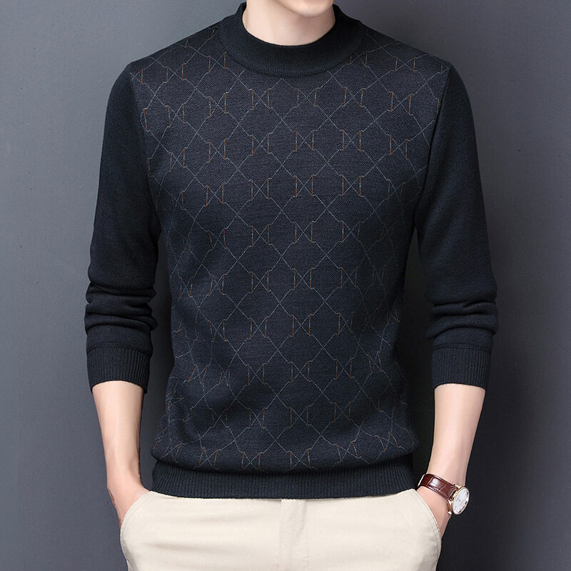 Dad Long Sleeve T-shirt Autumn Winter Clothing Middle-aged