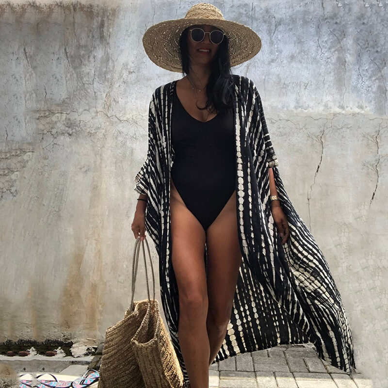 Polyester Ladies Sun Protection Resort Beach Dress Cover