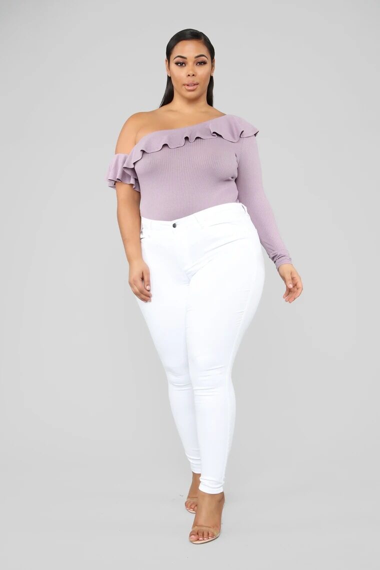 Women's Plus Size Fashion High Elastic Denim Pencil