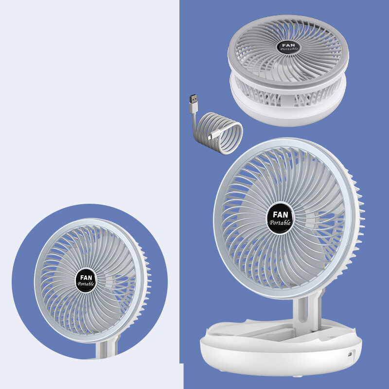 USB Charging Foldable Table Fan Wall Mounted Hanging