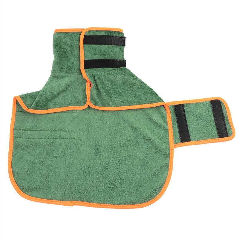 Dog Bathrobe Pet Drying Coat Microfiber Absorbent Beach