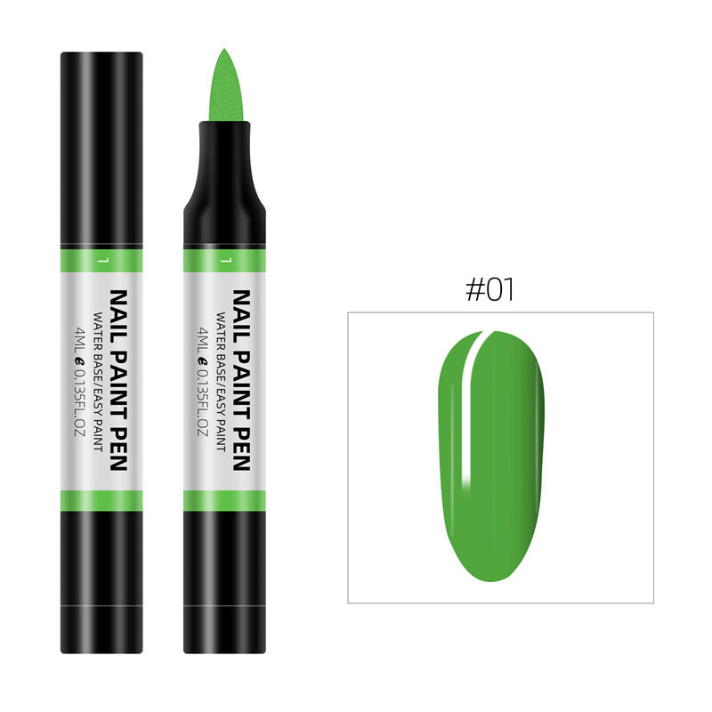 24 Color Nail Polish Painting Pen 3D Flower