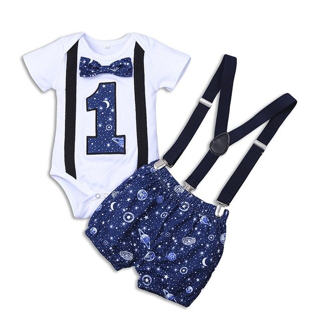 Newborn Baby Boy Clothes 1 Year Birthday Costume
