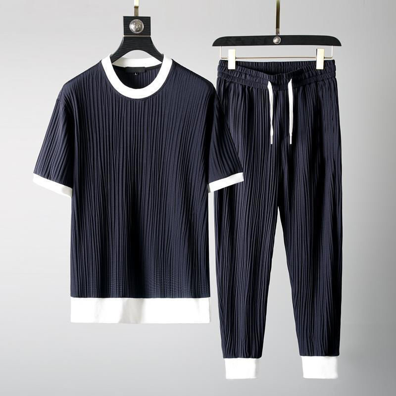 Casual Men's Round Neck Stretch Breathable Short Sleeve
