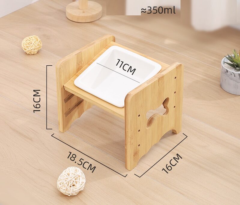 Adjustable Cat Bowl Dog Bowl Neck Protector Pet Supplies