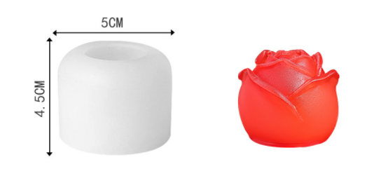 3D Rose Flower Silicone Resin Mold DIY Candle