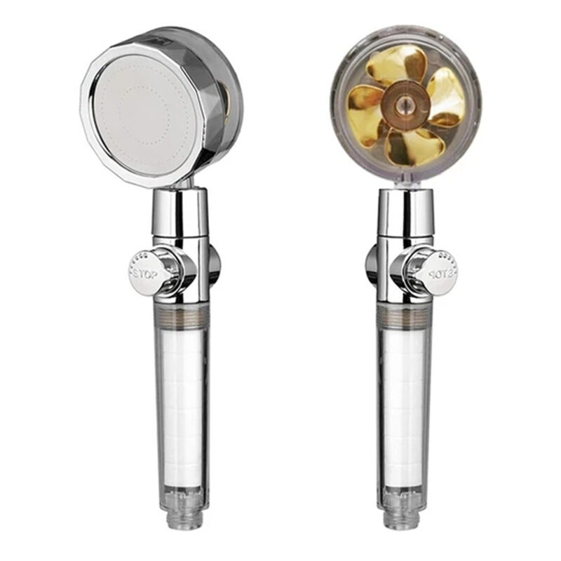 New Turbo Propeller Shower Head Water Saving High