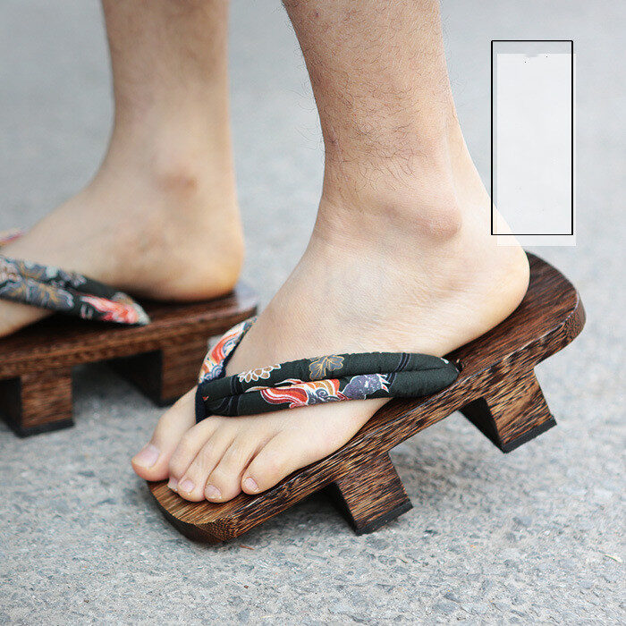 Clogs Men's Cos Tong-burning Two-tooth Slippers