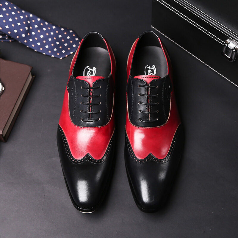 Genuine Leather Formal Business Shoes Men