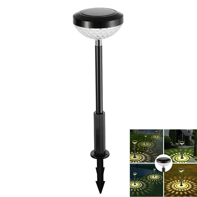 Outdoor Solar Lawn Projection Water Droplets Colorfully Inserted