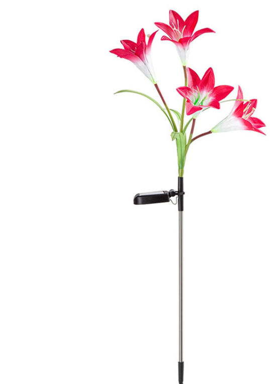 Solar Lily Flower Lights LED Garden Light Lawn