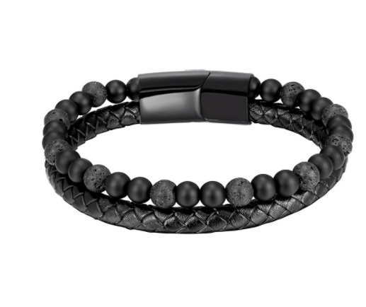 6mm Volcanic Natural Stone Tigereye Beaded Bracelet Men