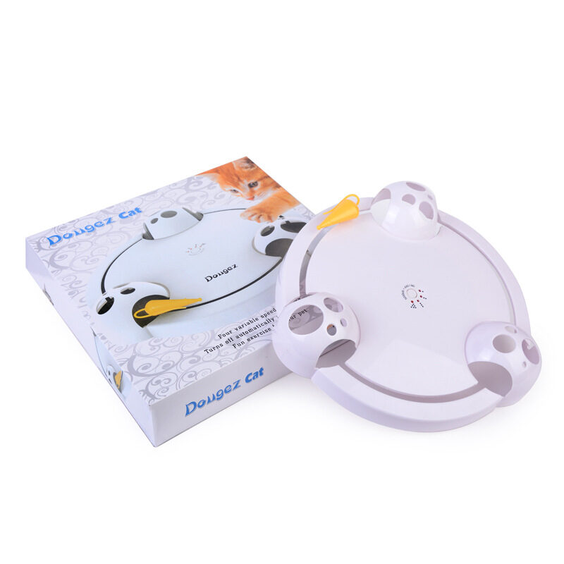 Electric Cat Toy Wheel Crazy White Catching Mouse