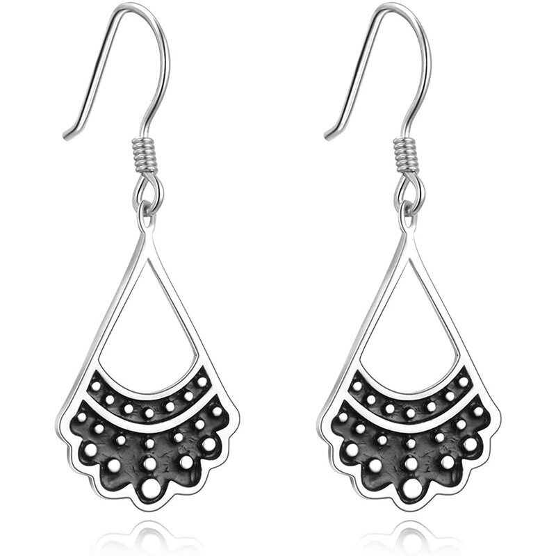 925 Silver Rbg Shaped Collar Earrings For Ruth